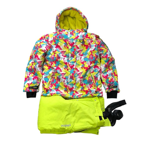 Warm Snowsuits/Hooded Ski Jacket for girls, windproof & waterproof - Picture 3 of 16
